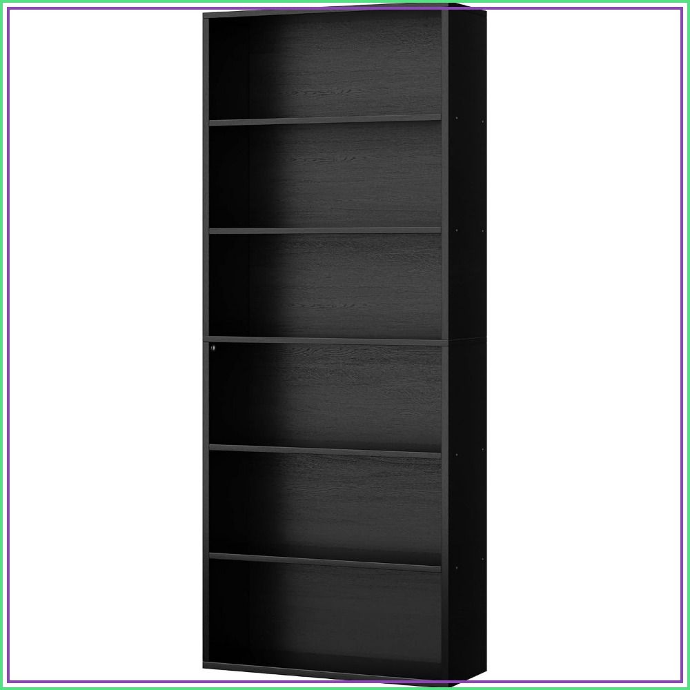 Home Office Living Room - 6-Tier Open Bookcase, 70.6