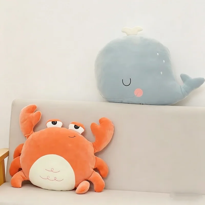Home Office With Sofa - Plush Crab Goose Lion Whale Cartoon