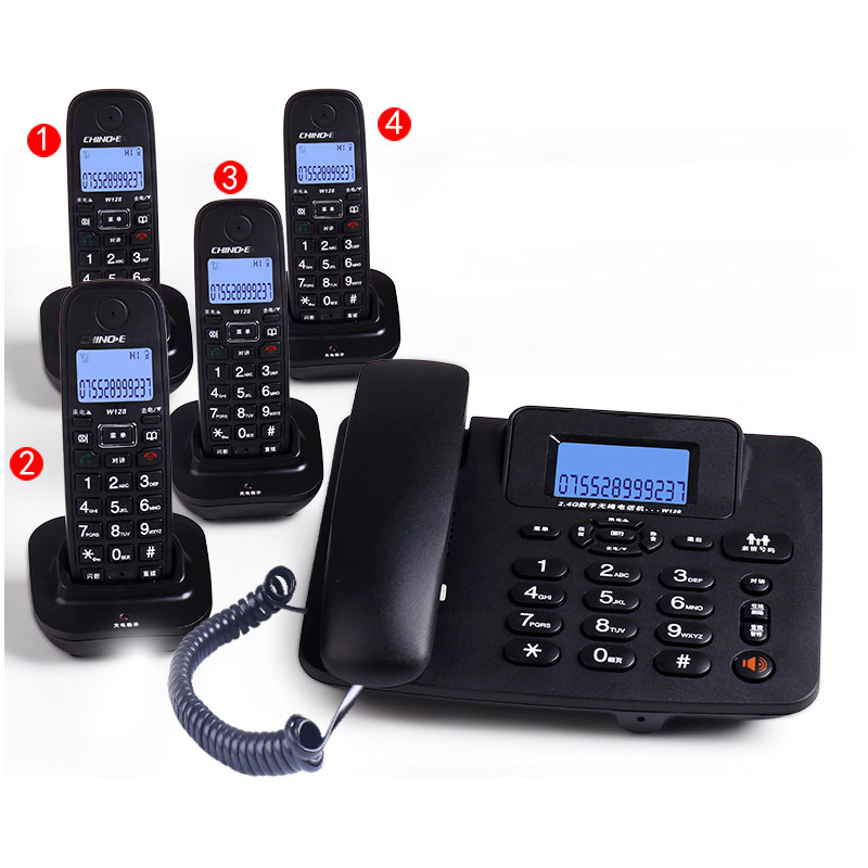 Home Office Gear - Cordless Answering Machine 2.4G Corded Phone