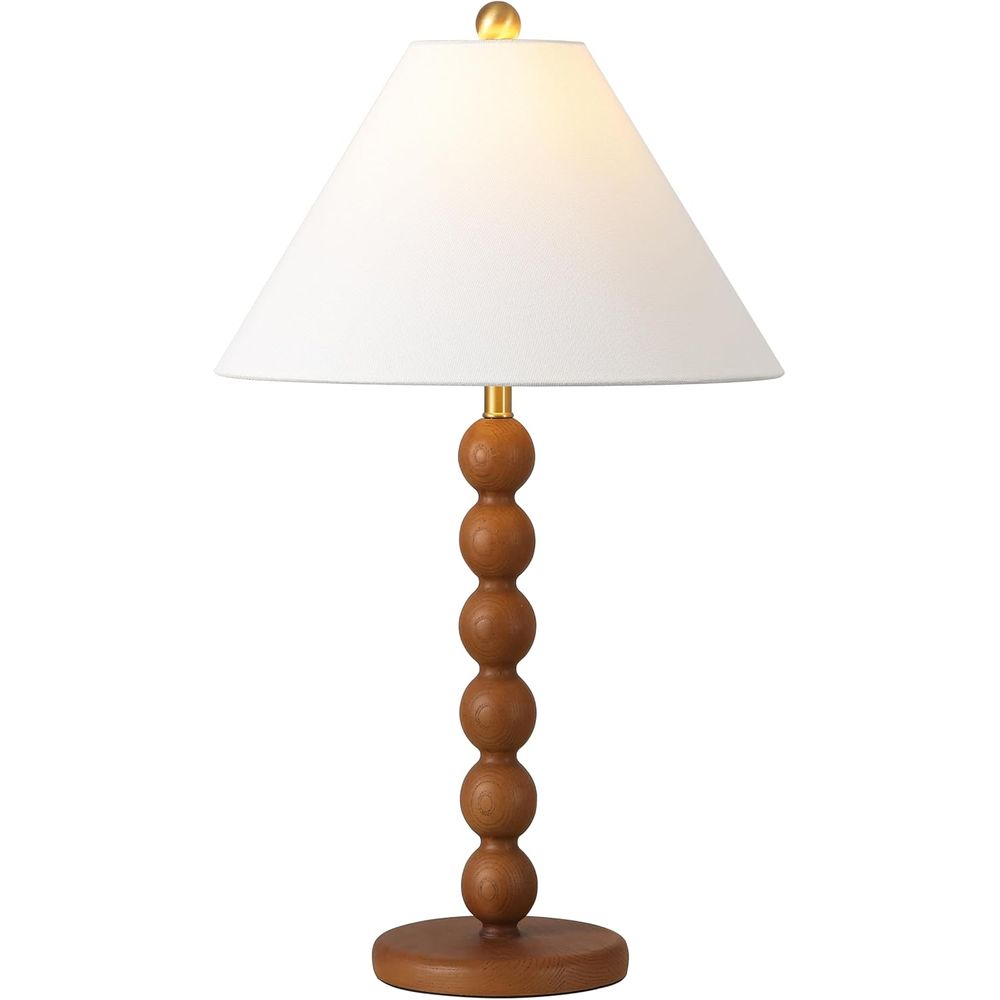 Home Office Living Room - Natural Brown Resin Stacked Ball Table
