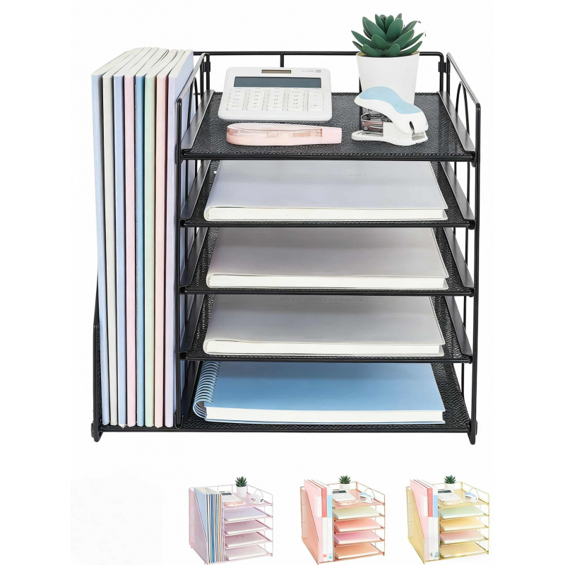 5-Tier Multi-Layer File Rack O - Letter Tray Desk ulasan dan harga