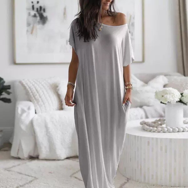 Women's Home Long Dress Summer - Home Office 2024 ulasan dan harga