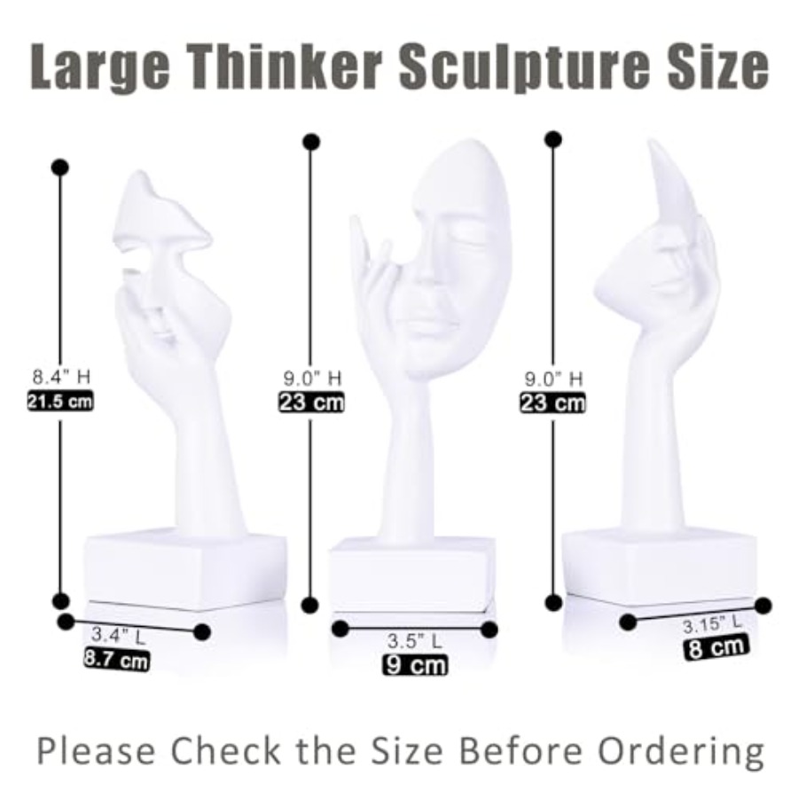 Thinker Large Statue Set - Art - Home Office Living Room ulasan dan harga