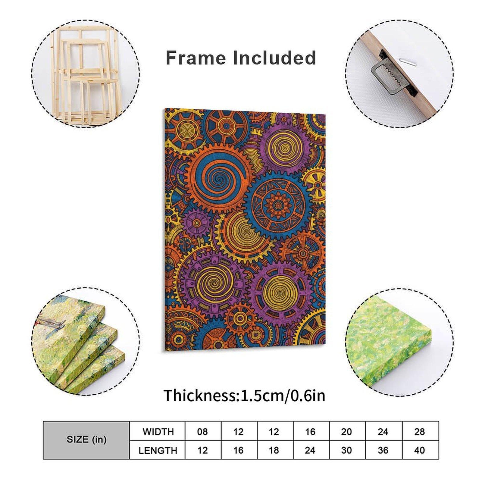Printed Canvas Art, Colorful I - Home Office Gear ulasan dan harga