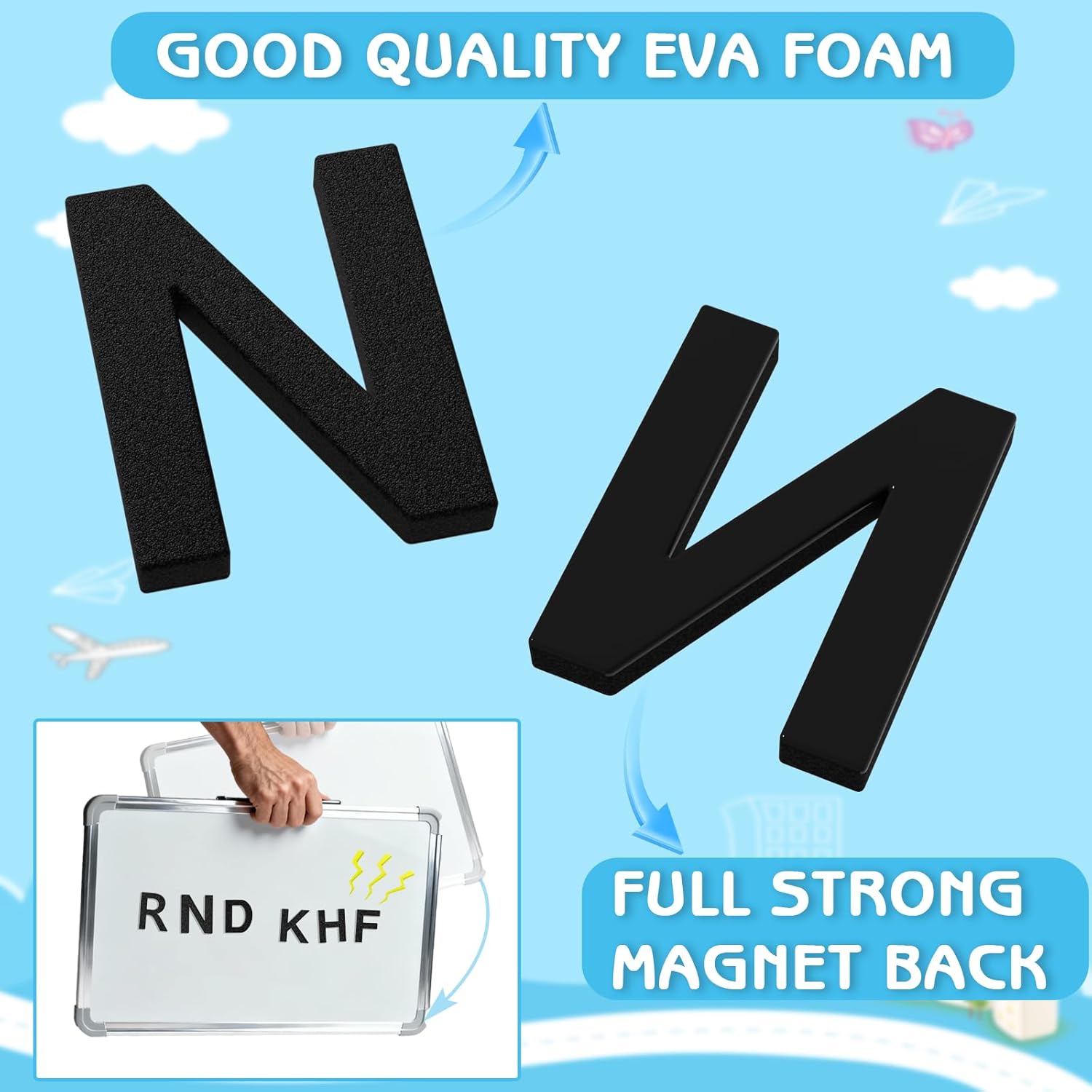 160pcs Decorative Magnetic EVA - Letter Tray Desk ulasan dan harga