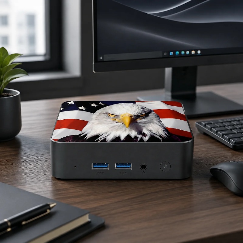 New 2026 USA Canada Flag Mini  - Home Office Pc ulasan dan harga