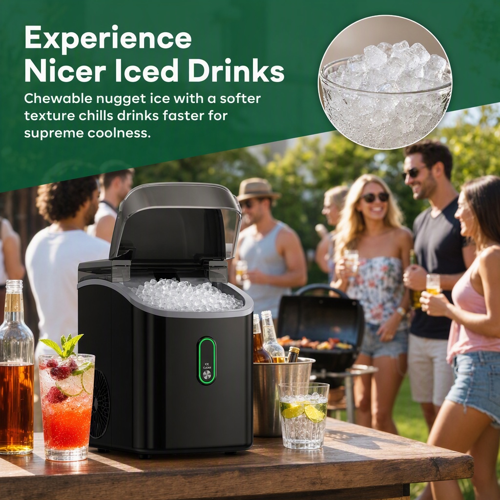 Nugget Ice Makers Countertop w - Home Office Gear ulasan dan harga
