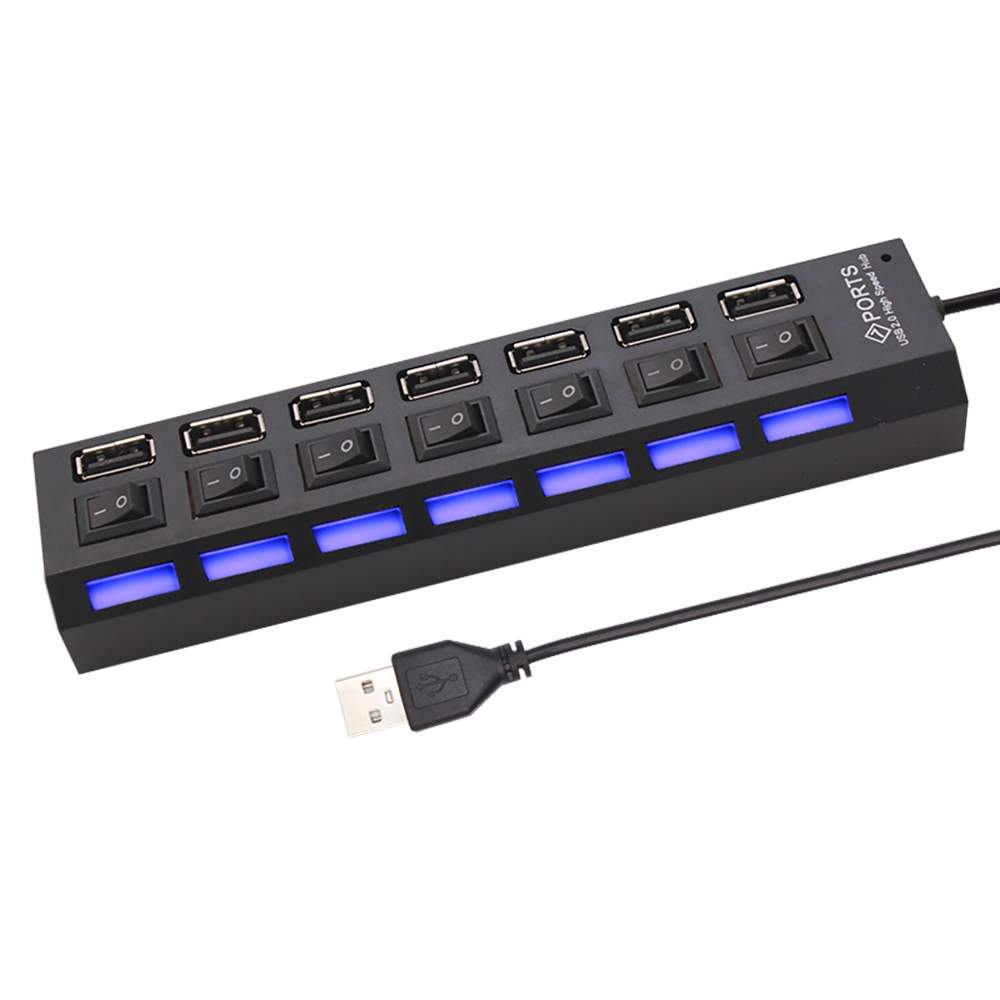 7 Port USB 2.0 Hub Splitter Fo - Home Office Pc ulasan dan harga