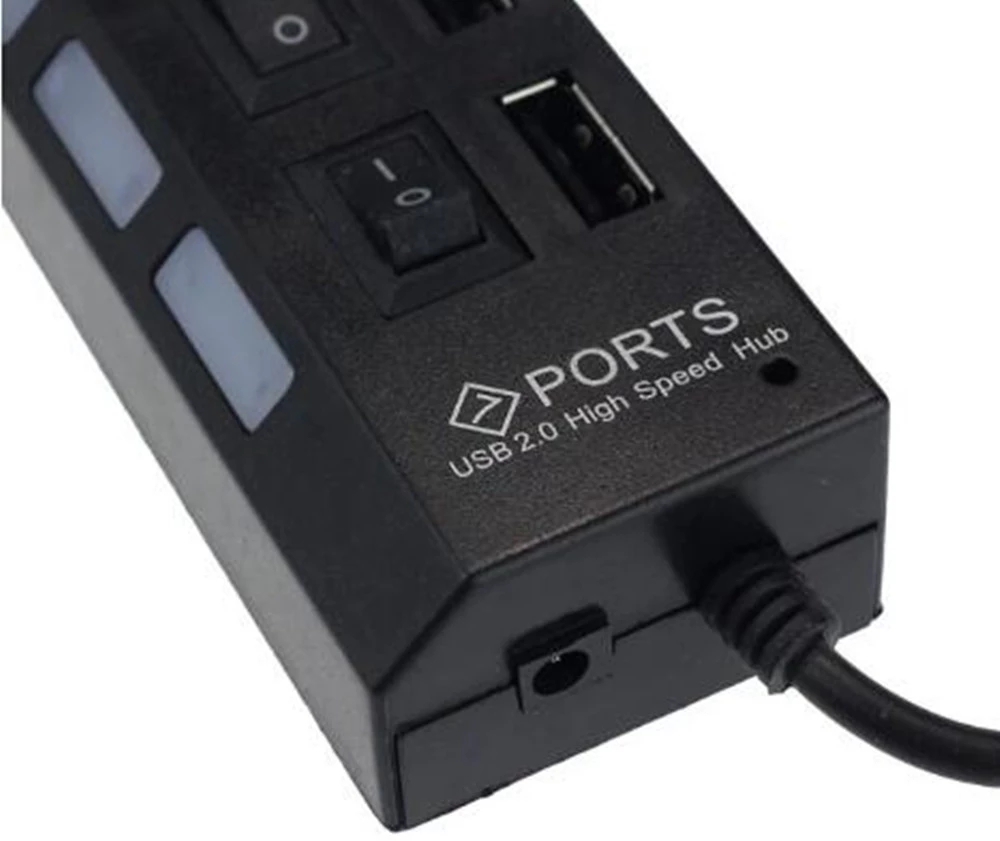 7 Port USB 2.0 Hub Splitter Fo - Home Office Pc ulasan dan harga