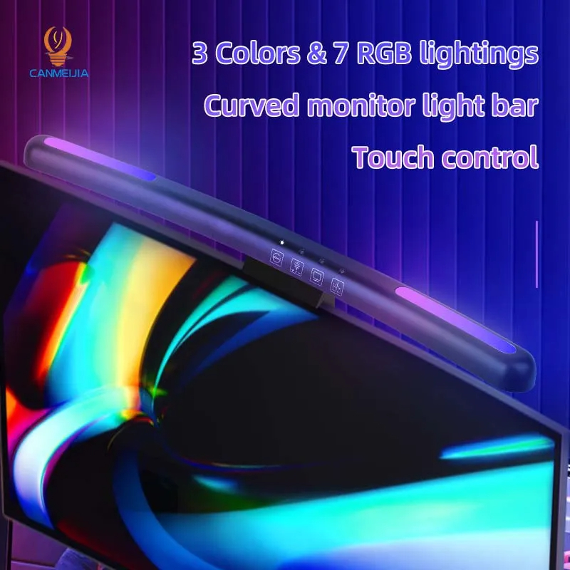 Curved LED Monitor Light Bar U - Home Office Pc ulasan dan harga