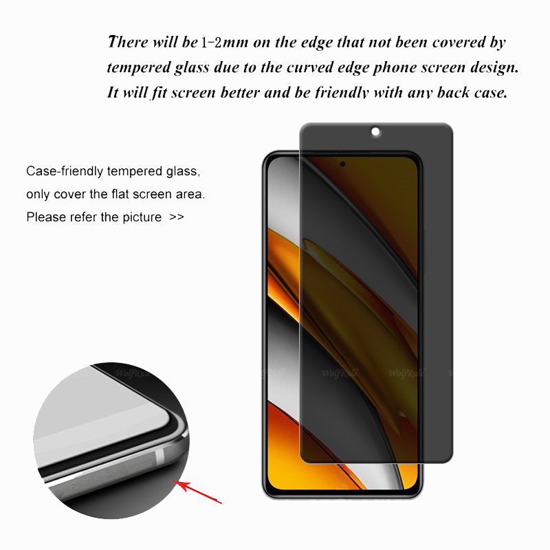 4Pcs For Poco F3 Glass Xiaomi  - Monitor Privacy Screen ulasan dan harga
