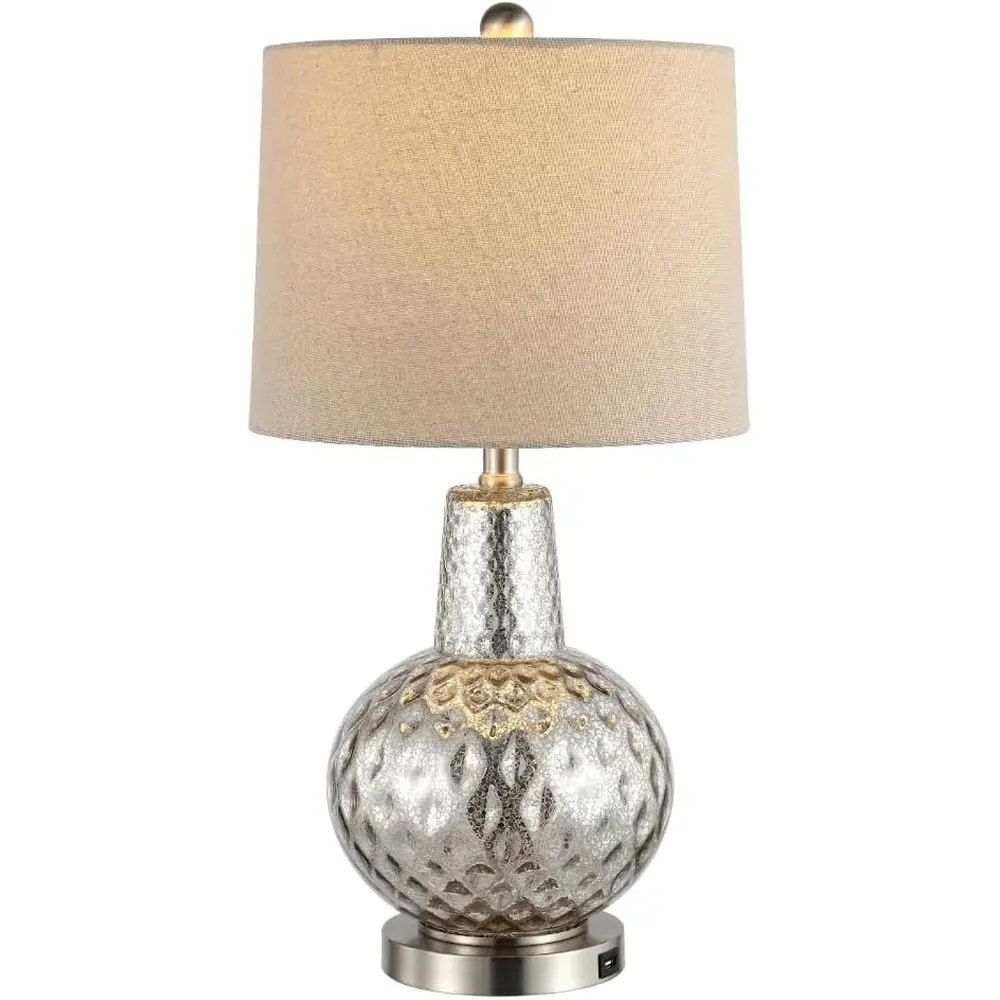 24-inch Silver/Ivory Shade LED - Home Office Living Room ulasan dan harga