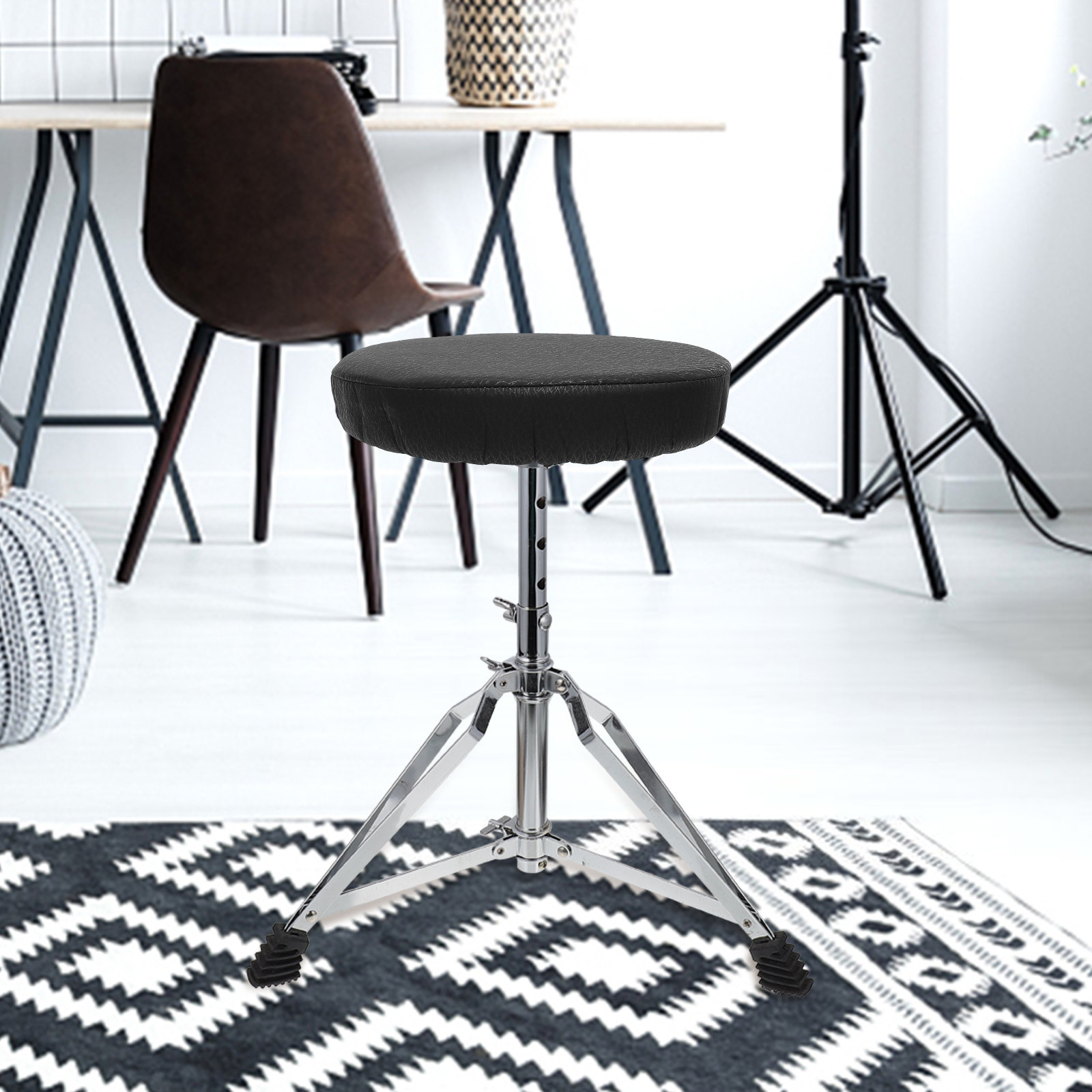 Super Round Stool Cover Black  - Home Office With Sofa ulasan dan harga